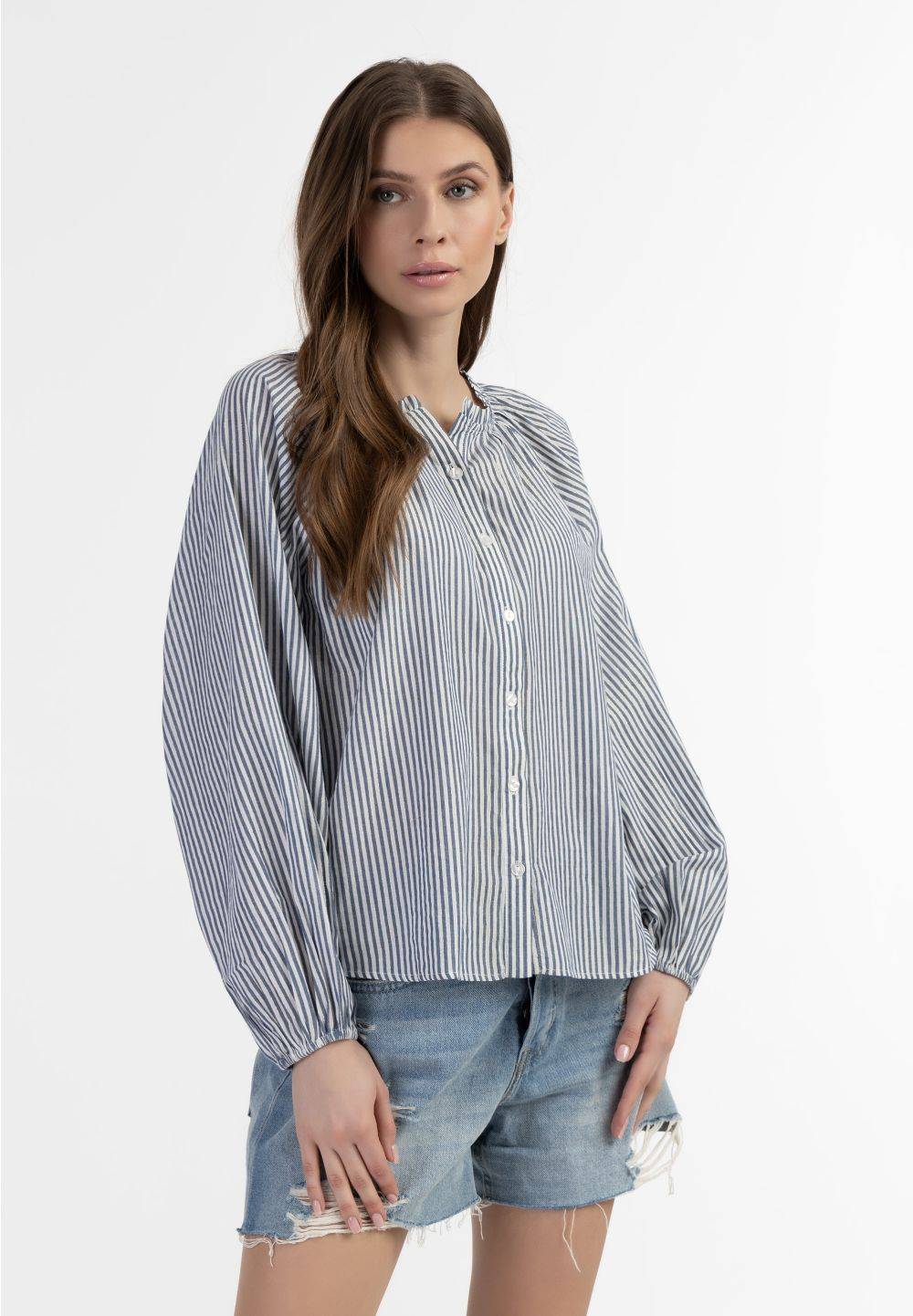 Schmuddelwedda DreiMaster Vintage Langarm Bluse Nur noch ein Tag übrig