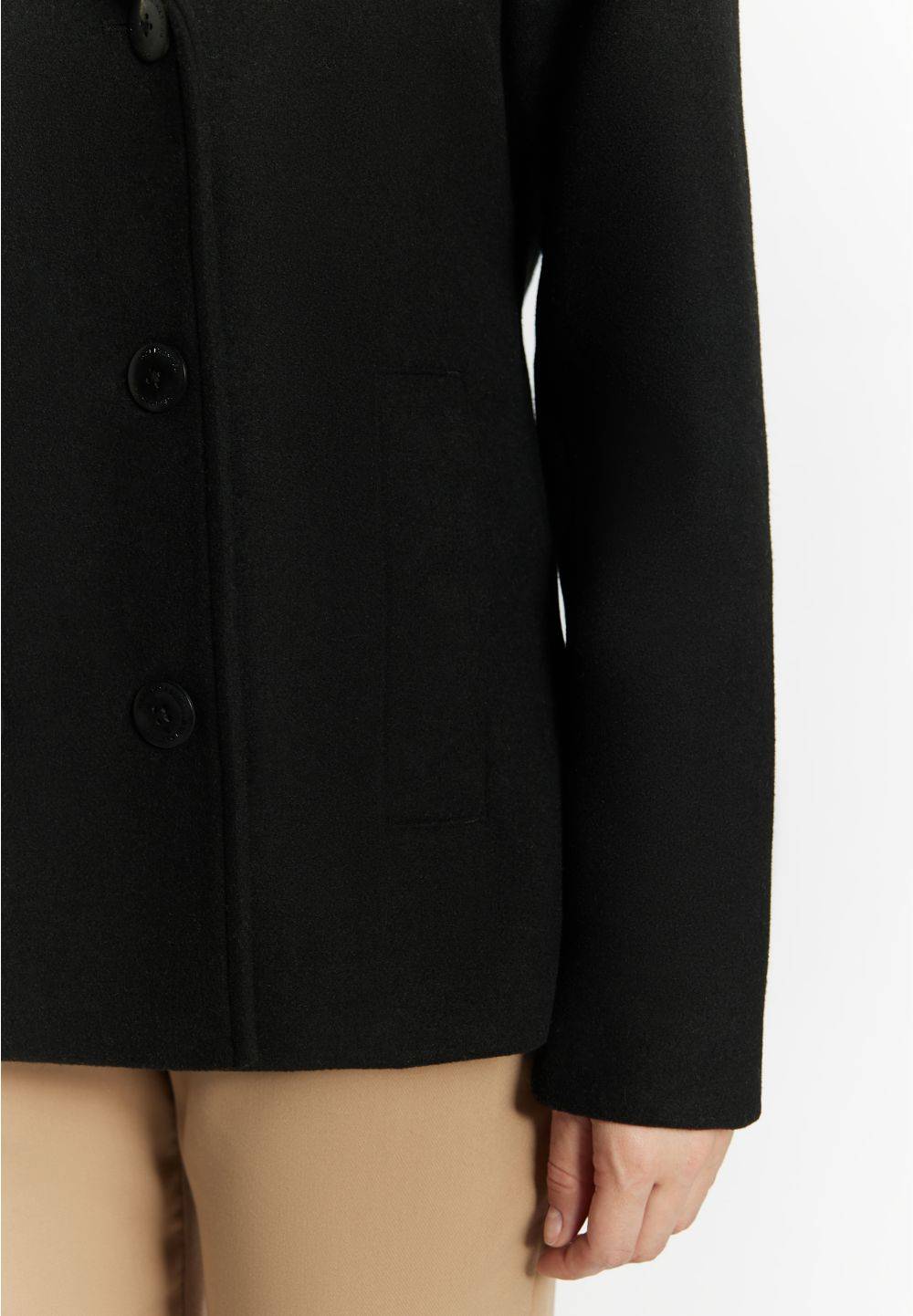 Schmuddelwedda DreiMaster Klassik Cabanjacke aus Wollgemisch Outlet