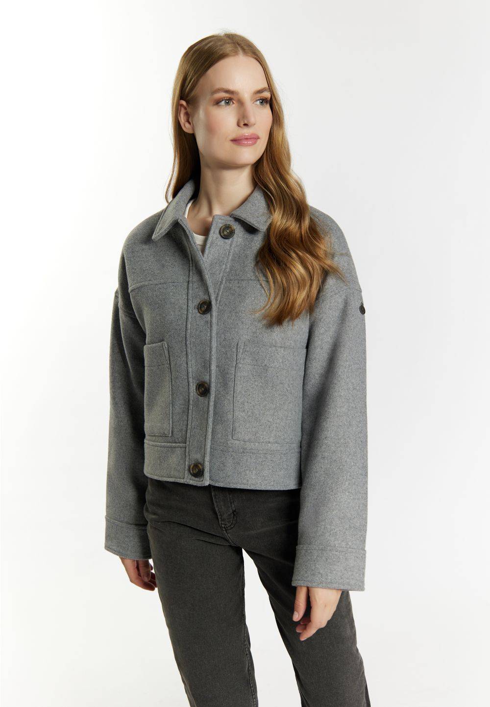 Schmuddelwedda DreiMaster Vintage Übergangsjacke aus Wollgemisch