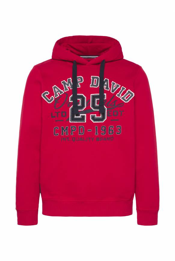 Soccx Hoodie mit Artwork im Retro-Style royal red Angebote