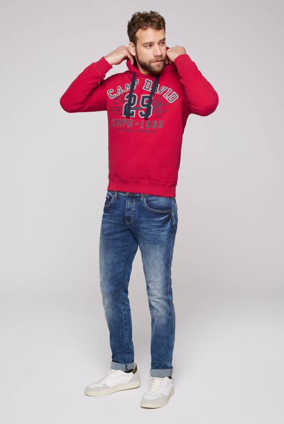 Soccx Hoodie mit Artwork im Retro-Style royal red Angebote