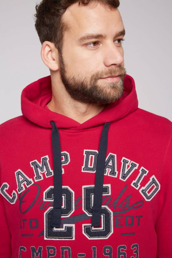 Soccx Hoodie mit Artwork im Retro-Style royal red Angebote