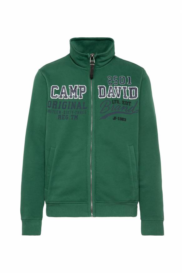 Soccx Sweatjacke mit Artwork im Retro-Style raw green Blitzverkäufe