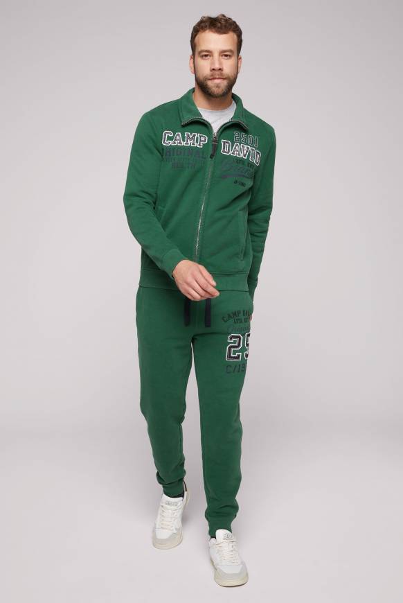 Soccx Sweatjacke mit Artwork im Retro-Style raw green Blitzverkäufe