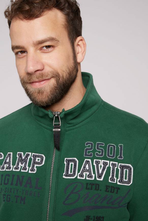 Soccx Sweatjacke mit Artwork im Retro-Style raw green Blitzverkäufe