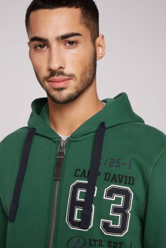 Soccx Kapuzensweatjacke mit Retro-Artwork raw green Online