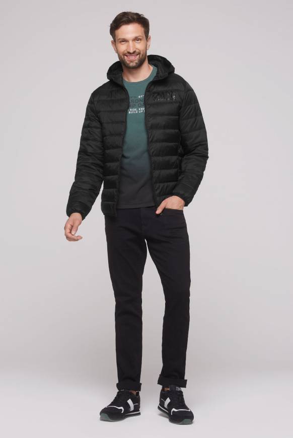 Soccx Leichte Steppjacke mit Kapuze black Hotsell