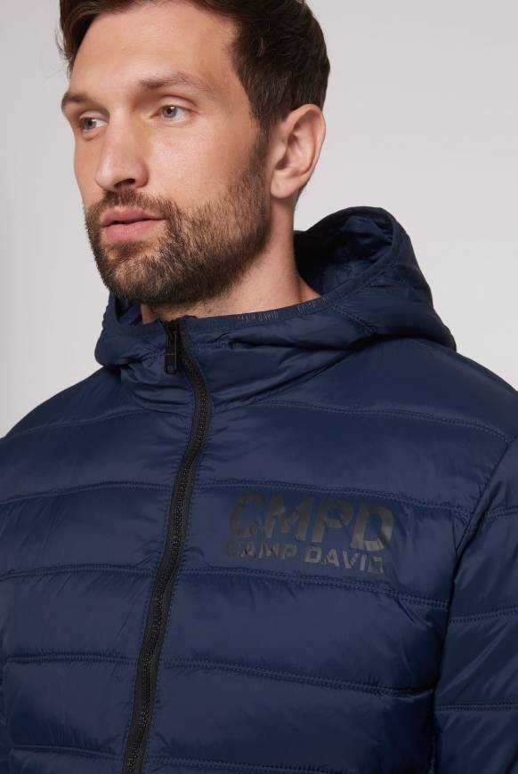 Soccx Leichte Steppjacke mit Kapuze blue navy im Angebot