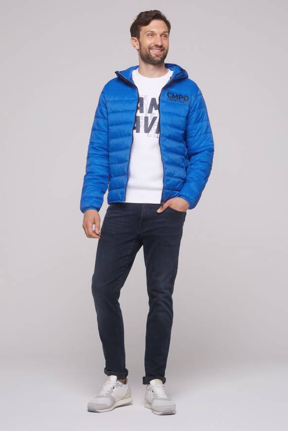 Soccx Leichte Steppjacke mit Kapuze flight blue Schlussverkauf