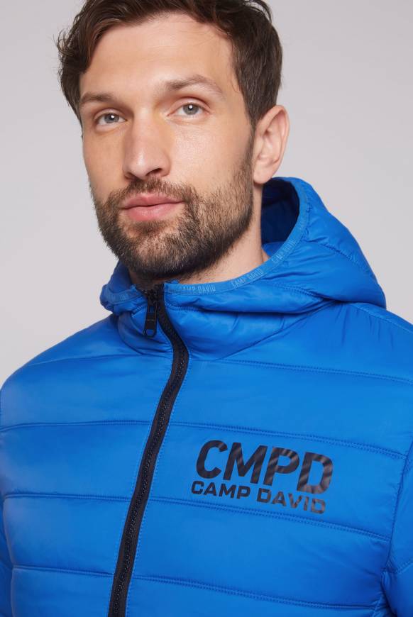 Soccx Leichte Steppjacke mit Kapuze flight blue Schlussverkauf