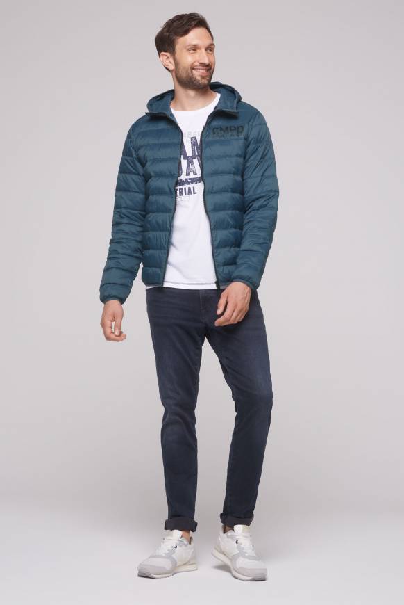 Soccx Leichte Steppjacke mit Kapuze blue haze Günstiger Verkauf