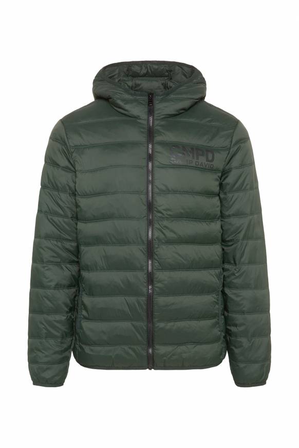 Soccx Leichte Steppjacke mit Kapuze khale green Fabrikverkauf
