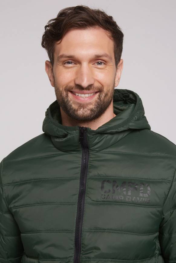 Soccx Leichte Steppjacke mit Kapuze khale green Fabrikverkauf