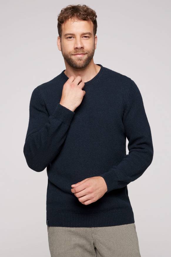 Soccx Pullover mit Rundhalsausschnitt blue navy Auslauf