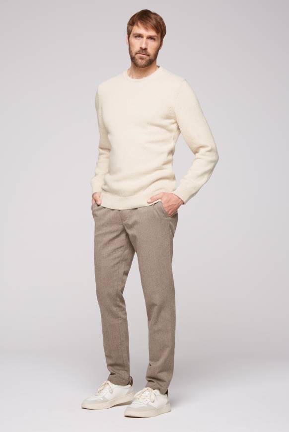 Soccx Pullover mit Rundhalsausschnitt ecru Angebote