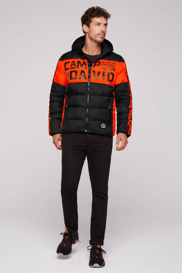 Soccx Winterjacke mit Colour-Blocking und Logo-Design black Meist gekauft
