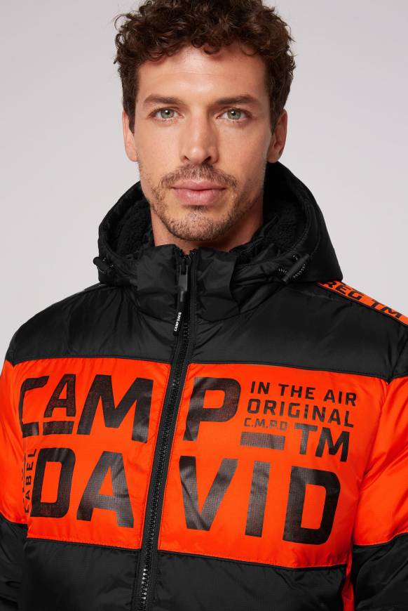 Soccx Winterjacke mit Colour-Blocking und Logo-Design black Meist gekauft