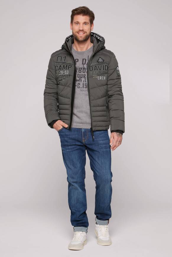 Soccx Winterjacke mit Kapuze im Ski-Design dark anthra Verkauf