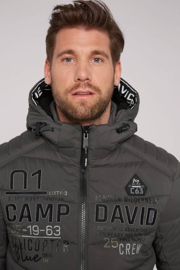 Soccx Winterjacke mit Kapuze im Ski-Design dark anthra Verkauf