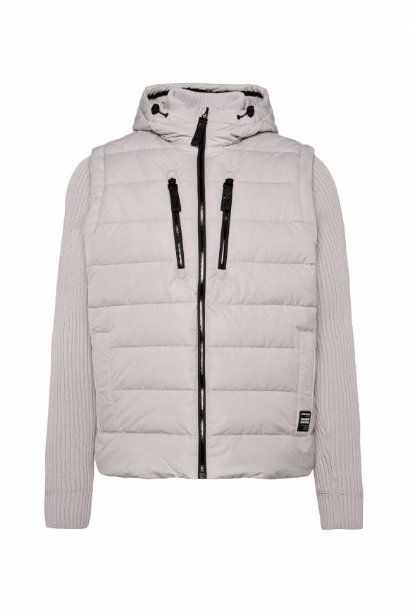 Soccx 2-in-1 Steppweste mit abtrennbaren Ärmeln light grey Blitzverkäufe