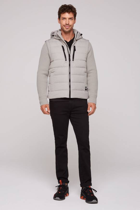 Soccx 2-in-1 Steppweste mit abtrennbaren Ärmeln light grey Blitzverkäufe