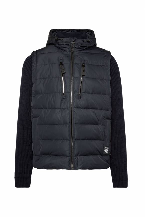 Soccx 2-in-1 Steppweste mit abtrennbaren Ärmeln blue navy Online