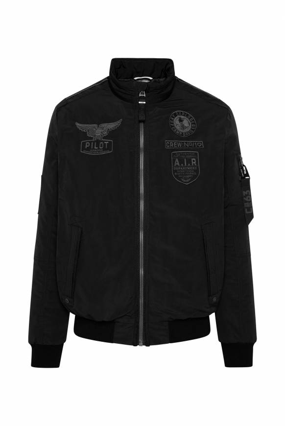 Soccx Wattierter Fliegerblouson mit Patches black Outlet