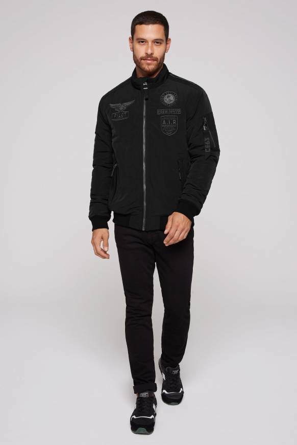 Soccx Wattierter Fliegerblouson mit Patches black Outlet