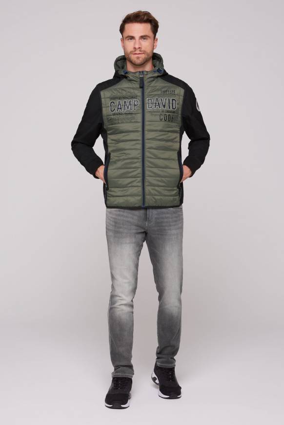 Soccx 2-in-1 Softshelljacke mit abtrennbaren Ärmeln forest khaki / black Angebote