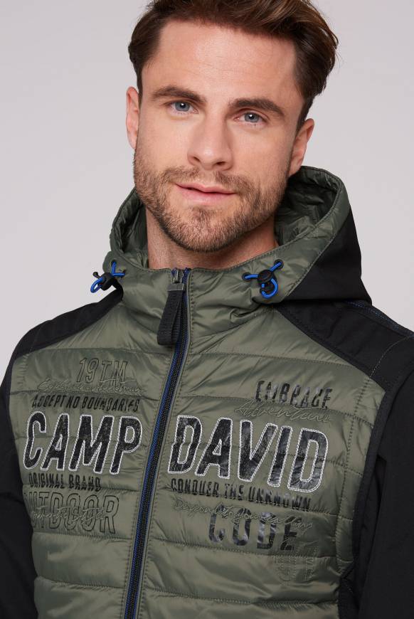Soccx 2-in-1 Softshelljacke mit abtrennbaren Ärmeln forest khaki / black Angebote