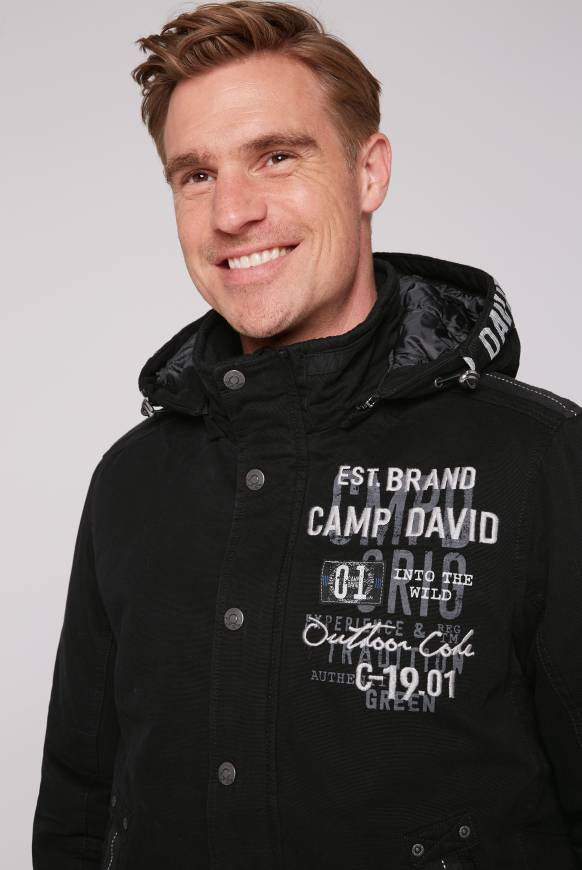 Soccx Winterblouson mit abtrennbarer Kapuze und Artworks black Hotsell