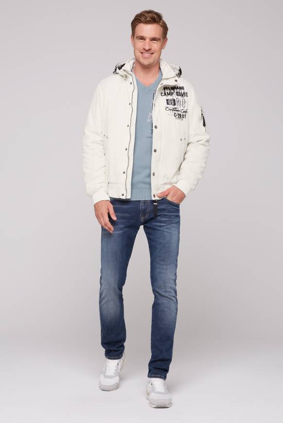 Soccx Winterblouson mit abtrennbarer Kapuze und Artworks kitt im Angebot