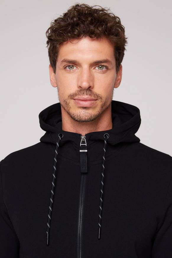 Soccx Sweatjacke aus Interlock mit Kapuze blue navy Meist gekauft