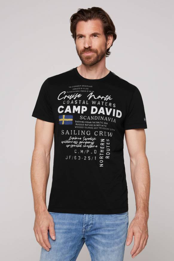 Soccx T-Shirt mit Print Artwork black