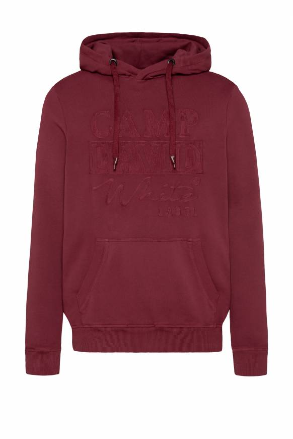 Soccx Hoodie mit tonigem Logo Artwork burgundy Hotsell