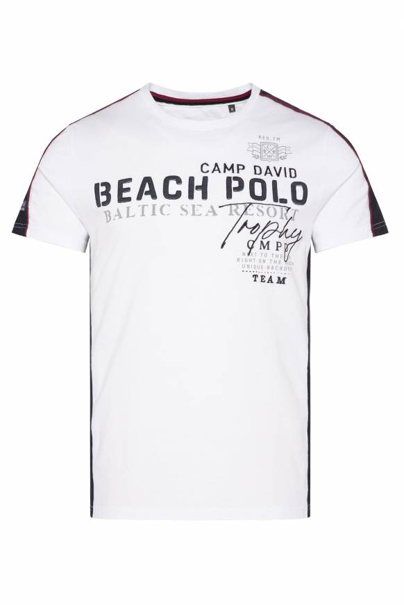 Soccx T-Shirt mit Color-Blocking und Artwork opticwhite Online