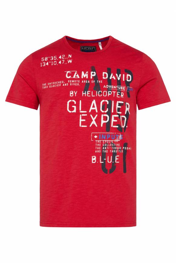 Soccx T-Shirt mit Print im Used Look flight red Angebote