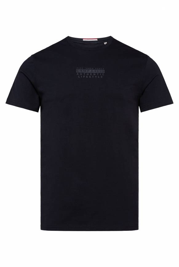 Soccx T-Shirt Rundhals mit Logo Print blue navy Günstiger Verkauf
