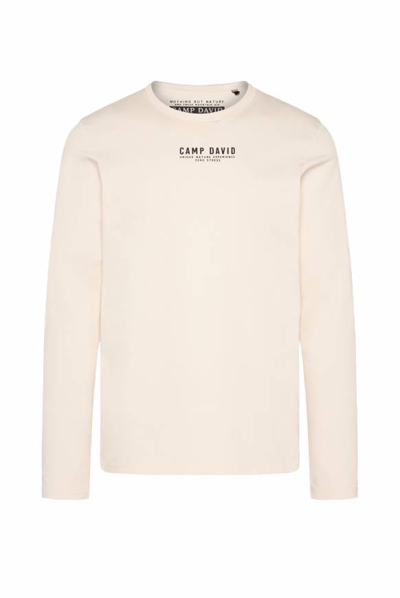 Soccx Longsleeve mit Logo Print ecru Blitzverkäufe