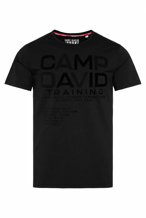 Soccx Sport-T-Shirt mit Artworks black Online