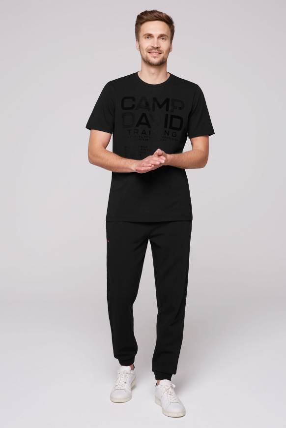Soccx Sport-T-Shirt mit Artworks black Online