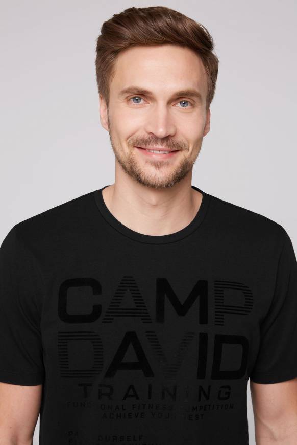 Soccx Sport-T-Shirt mit Artworks black Online