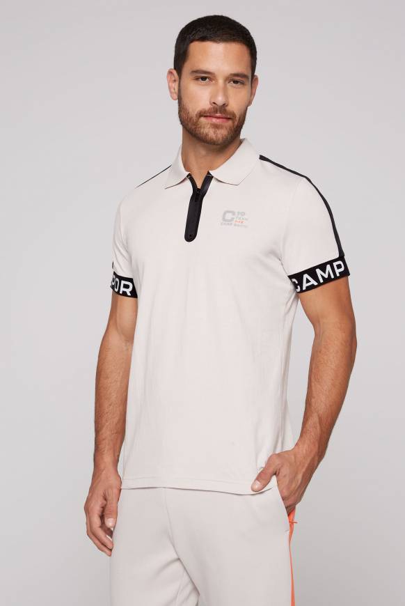 Soccx Poloshirt mit Zipper und reflektierenden Prints shell Fabrikverkauf