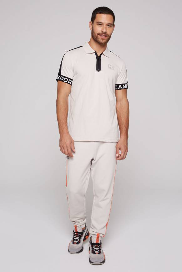 Soccx Poloshirt mit Zipper und reflektierenden Prints shell Fabrikverkauf