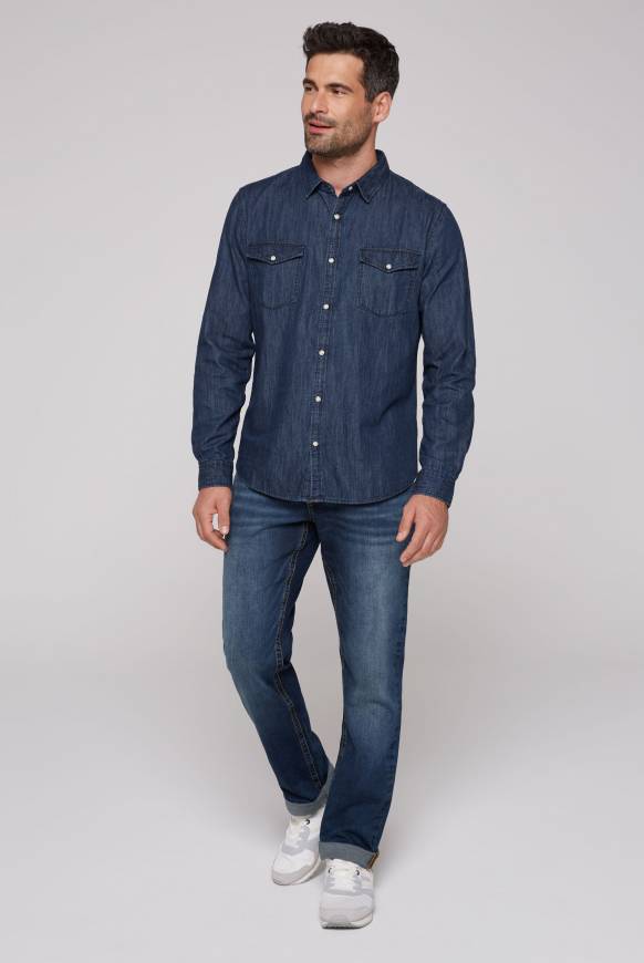 Soccx Jeanshemd Regular Fit blue vintage Verkauf