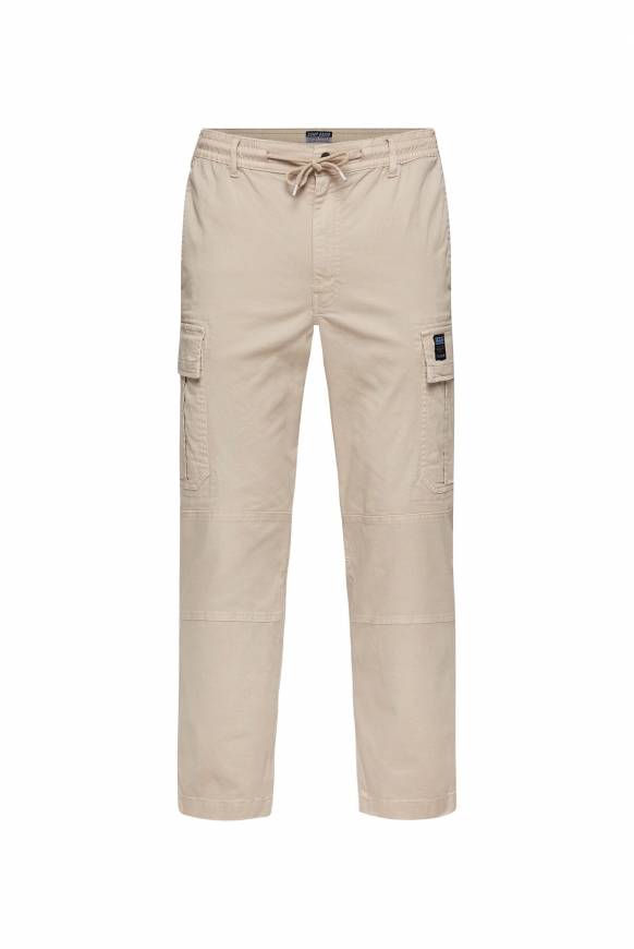 Soccx Cargohose mit Klappentaschen neutral beige im Angebot
