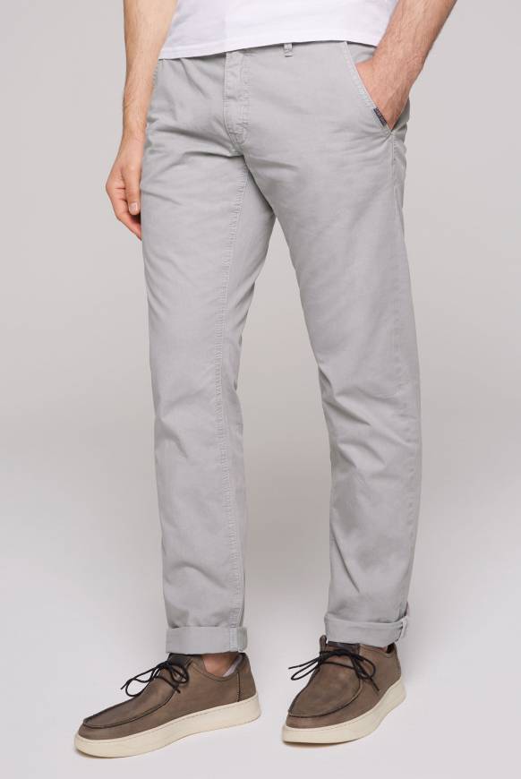 Soccx Chinohose Stone Washed sleet