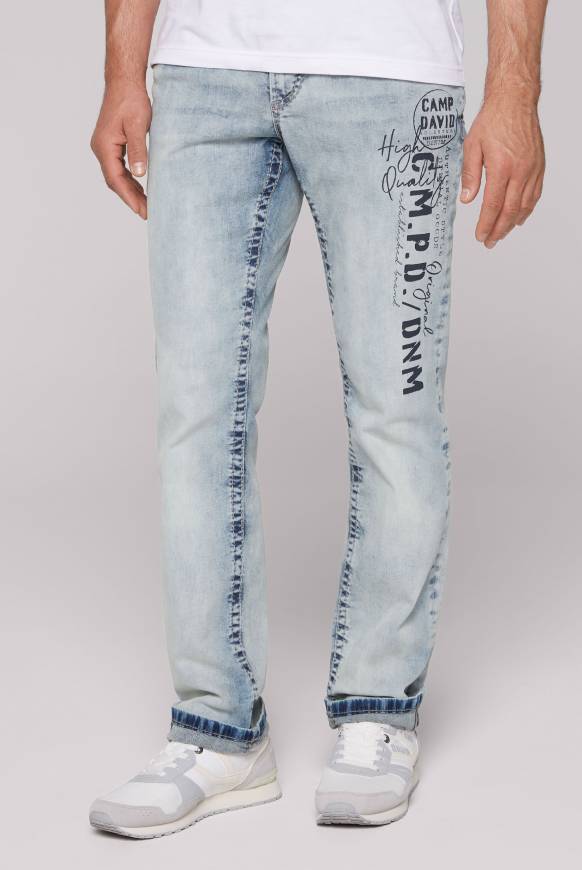 Soccx Jeans NI:CO Regular Fit mid blue printed Angebote