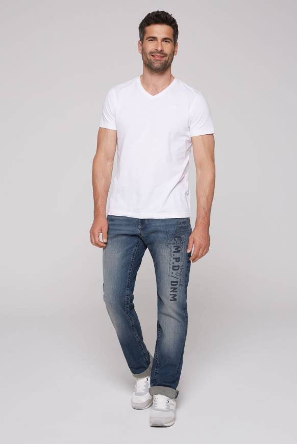 Soccx Jeans NI:CO Regular Fit dark blue printed im Angebot