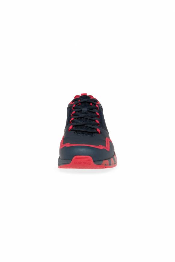 Soccx Power Sneaker im Materialmix mit XL-Logo navy / red Hotsell